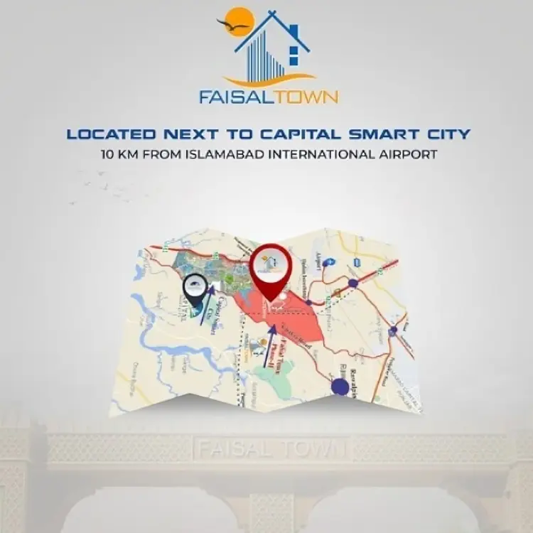 faisal town phase 2 location map